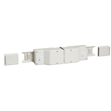 KNA160ABT4 - Schneider Electric - End feed unit, Canalis KNA, 160A, central mounting, polarity 3L+N+PE/3L+PEN, white RAL9001