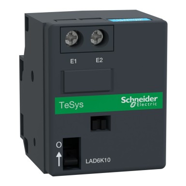 LAD6K10M - Schneider Electric - TeSys D - mechanical latching block - 220..240Vdc/ac 50..60Hz