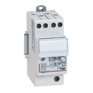 003951 - Legrand - Pluggable and self-protected single-phase surge arrester type 2 12kA 230V - 003951