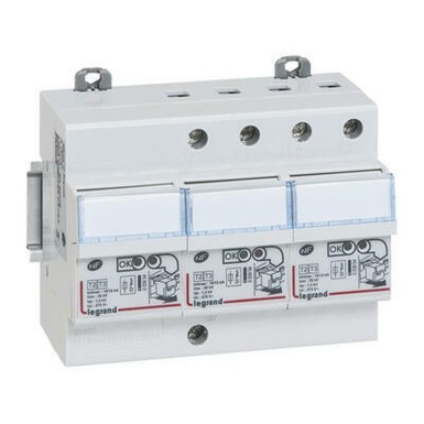 003953 - Legrand - Self-protected and withdrawable four-pole surge arrester type 2 12kA 230V