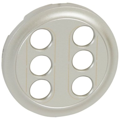 068514 - Legrand - Céliane trim for dual RCA sockets - titanium finish - Ref: 068514