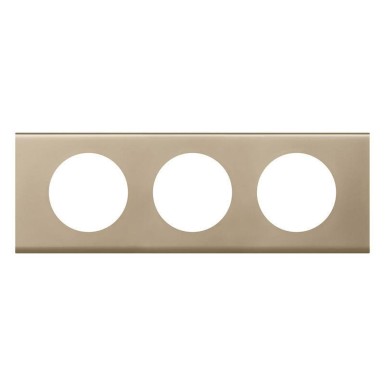 069113 - Legrand - PLATE 3 GANG NICKEL VELVET