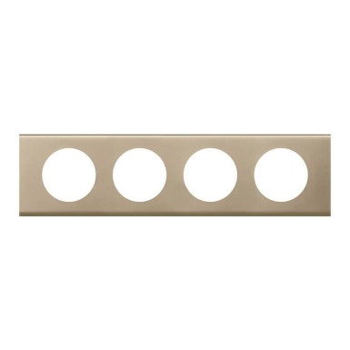 069114 - Legrand - PLATE 4 GANG NICKEL VELVET