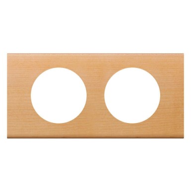 069212 - Legrand - PLATE 2 GANG MAPLE