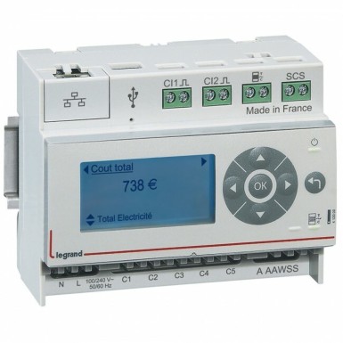 412000 - Legrand - EMDXі Ecometer IP 110/230V 6 modules - 412000
