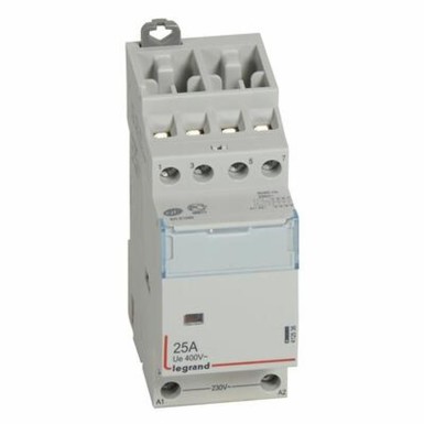 412536 - Legrand - Coil power contactor 230 V~ - 4P - 400 V~ - 25 A - 4 O - 2 modules - Ref: 412536