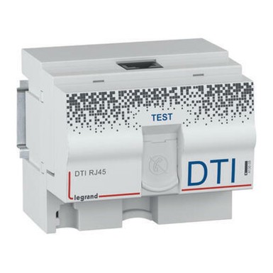 413008 - Legrand - RJ45 modular DTI for multimedia box - 4.5 modules - Ref: 413008