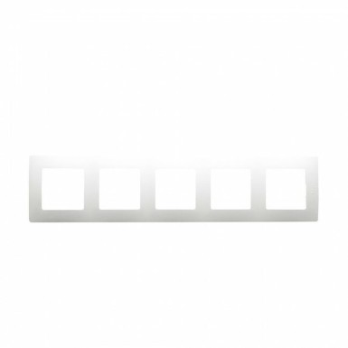 665005 - Legrand - 5 GANGS PLATE WHITE