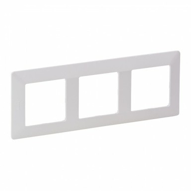 754003 - Legrand - 3G PLATE WHITE VL