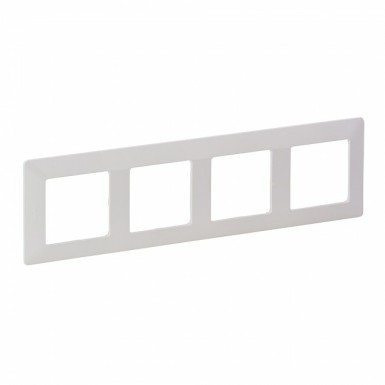 754004 - Legrand - 4G PLATE WHITE VL
