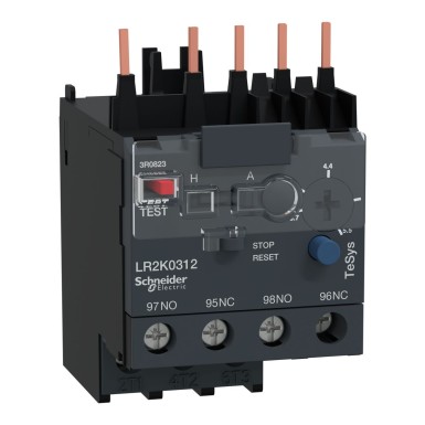 LR2K0312 - Schneider Electric - TeSys LR - motor thermal protection relay - 3.7..5.5A - class 10A