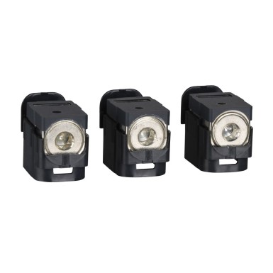 LV429227 - Schneider Electric - Aluminium bare cable connectors, ComPacT NSX, for 1 cable 25mmІ to 95mmІ, 250A, set of 3 parts