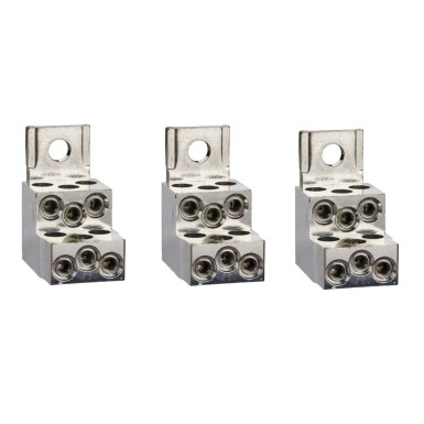 LV429248 - Schneider Electric - Aluminium bare cable connectors, ComPacT NSX, for 6 cables 1.5mmІ to 35mmІ, 250A, set of 3 parts