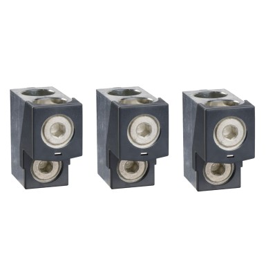LV432481 - Schneider Electric - Aluminium bare cable connectors, ComPacT NSX, for 2 cables 35mmІ to 240mmІ, 630A, set of 3 parts