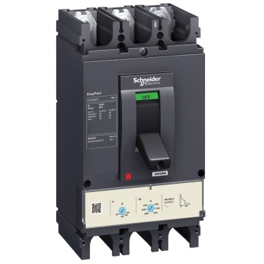 LV540305 - Schneider Electric - circuit breaker EasyPact CVS400F, 36 kA at 415 VAC, 320 A rating thermal magnetic TM-D trip unit, 3P 3d