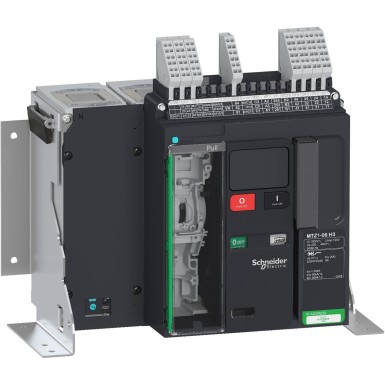 LV846443 - Schneider Electric - Circuit breaker frame, MasterPact MTZ1 06H3, 630A, 66kA/440VAC 50/60Hz (Icu), 4P, fixed, without control unit