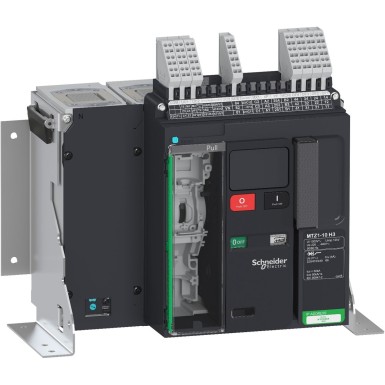 LV846445 - Schneider Electric - Circuit breaker frame, MasterPact MTZ1 10H3, 1000A, 66kA/440VAC 50/60Hz (Icu), 4P, fixed, without control unit