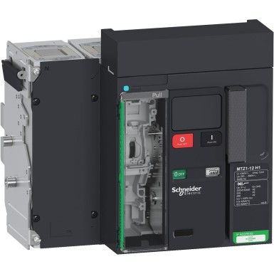 LV847235 - Schneider Electric - Circuit breaker frame, MasterPact MTZ1 12H1, 1250A, 42kA/440VAC 50/60Hz (Icu), 4P, drawout, without control unit