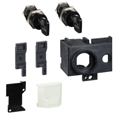 LV847520 - Schneider Electric - MasterPact MTZ1 - lock on app - open pos - 2 Profalux 1 key + kit
