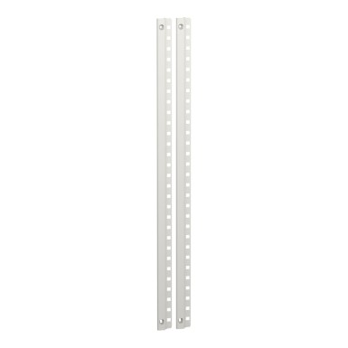 LVS01253 - Schneider Electric - Front cover support upright, PrismaSeT G, 2 Plate Uprights, 15M, IP30, for enclosure W600mm, white, RAL 9001