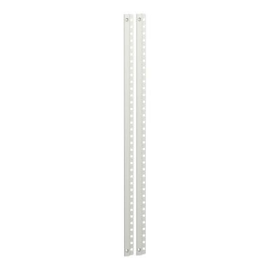 LVS01254 - Schneider Electric - Front cover support upright, PrismaSeT G, 2 Plate Uprights, 18M, IP30, for enclosure W600mm, white, RAL 9001