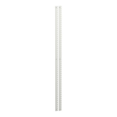 LVS01257 - Schneider Electric - Front cover support upright, PrismaSeT G, 2 Plate Uprights, 27M, IP30, for enclosure W600mm, white, RAL 9001