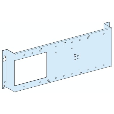 LVS03040 - Schneider Electric - Mounting plate, PrismaSeT G, for NSX/CVS/Vigi/INS 250A, horizontal fixed, toggle, 10M, W600mm