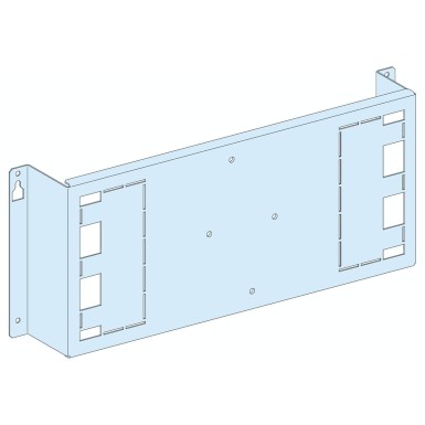 LVS03124 - Schneider Electric - Mounting plate, PrismaSeT G, for FuPacT ISFT250, horizontal, fixed, 6M, W600/W850mm