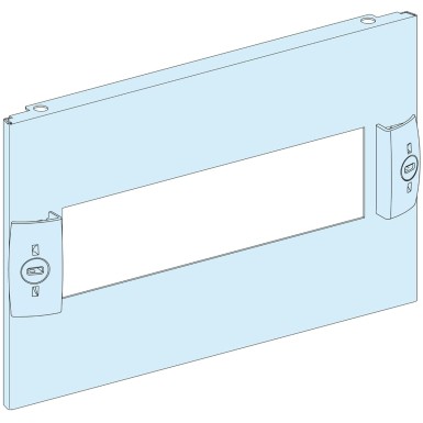 LVS03214 - Schneider Electric - PrismaSeT G Active - Cut-out modular faceplate - 4M - L300-RAL9003