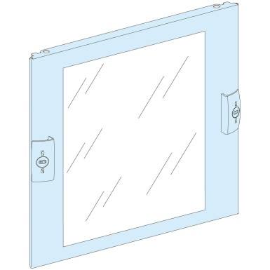 LVS03352 - Schneider Electric - Front plate, PrismaSeT P and G, transparent, for enclosure, 4M, W300