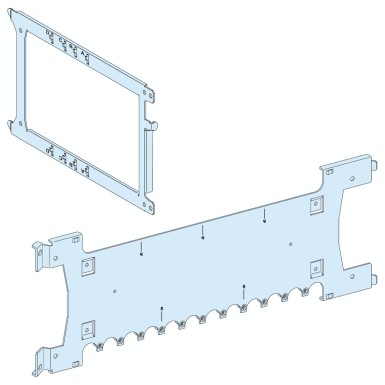 LVS03423 - Schneider Electric - Mounting plate, PrismaSeT P, for NSX/NSX Vigi250/NS250 3P/4P, vertical withdrawable, plug-in
