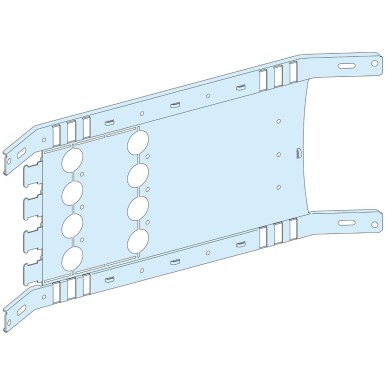 LVS03452 - Schneider Electric - Mounting plate, PrismaSeT P, for Vigi NSX/CVS 4P 630A, horizontal fixed, toggle, W650mm