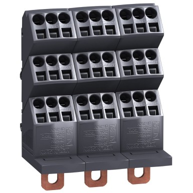 LVS04033 - Schneider Electric - Linergy DP - NSX splitter 3P - 250A Icc 150kA - connect 3x(6x10mmІ + 3x16mmІ)