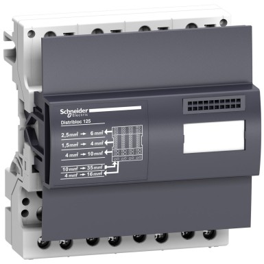 LVS04045 - Schneider Electric - Linergy DX - 4P splitter - 125 A (Distribloc)