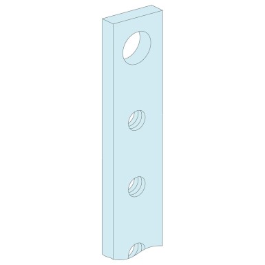 LVS04172 - Schneider Electric - Busbar, Linergy BS, 4 threaded bars, 250A, vertical, flat bar, 20x 5mm, L1400mm