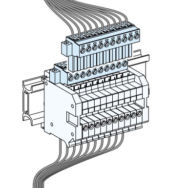 LVS04228 - Schneider Electric - Linergy TA - Auxiliary terminal block - 10 inputs - 20 outputs