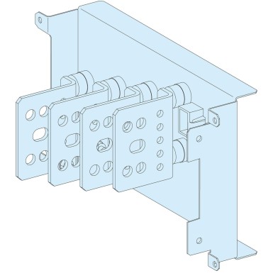 LVS04430 - Schneider Electric - PrismaSeT P Active - NSX100/250 deferred downstream connection - drawbar/base - 4P