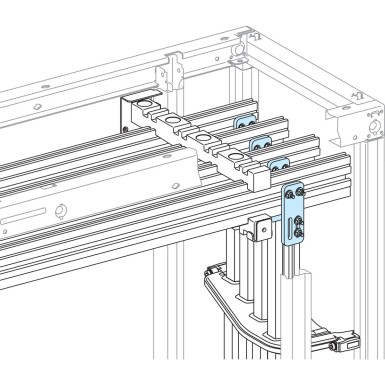 LVS04602 - Schneider Electric - Linergy LGYE - Flat connection between JdB Vert/Horiz <= 1600A - with screws