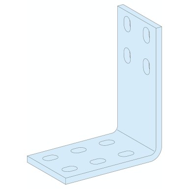 LVS04672 - Schneider Electric - Connection plate, Linergy TB, angle bracket for horizontal to vertical PE bars, set of 2
