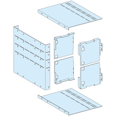 LVS04953 - Schneider Electric - Form 4b cover for connection transfer assembly in duct for 3 to 5 modules