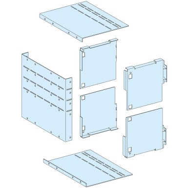 LVS04954 - Schneider Electric - Form 4b cover for connection transfer assembly in duct for 4 to 6 modules