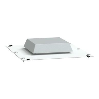 LVS08478 - Schneider Electric - Roof plate, PrismaSeT P, for enclosure, W800mm, D400mm, IP54, with cut-out for top hood, white, RAL 9003