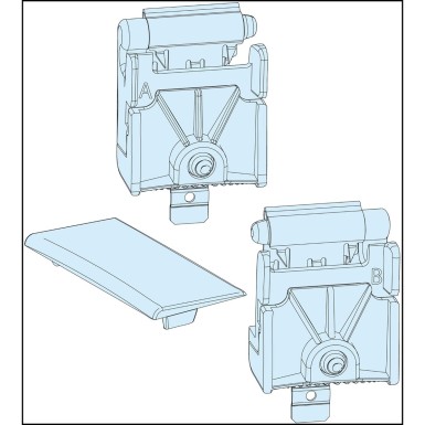 LVS08585 - Schneider Electric - PrismaSeT G Active - Faceplate pivoting kit - set of 2