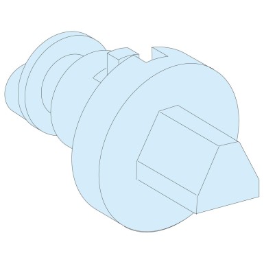 LVS09937 - Schneider Electric - PrismaSeT Active - IP55 handle insert - 7 mm male triangle