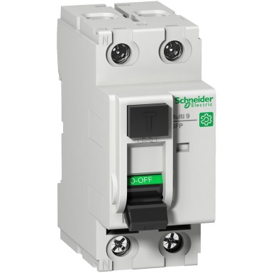 M9R81225 - Schneider Electric - Multi9 - Differential switch GFP - 2P - 25A 26mA - Asi type - 120-240V