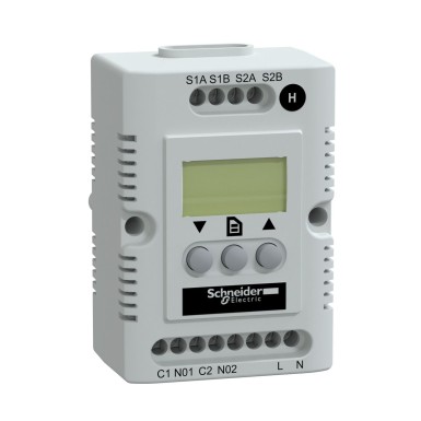 NSYCCOHY230VID - Schneider Electric - Climasys CC - electronic hygrostat - 200…240 V - Hr 20…80% - OLED screen