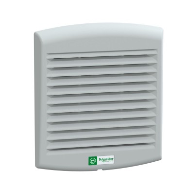 NSYCVF85M230PF - Schneider Electric - ClimaSys forced vent. IP54, 85m3/h, 230V, with outlet grille and filter G2