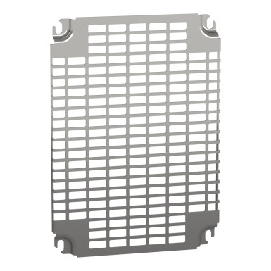 NSYMR43 - Schneider Electric - Monobloc perforated plates , H400xW300mm with universal perforations 11x26mm