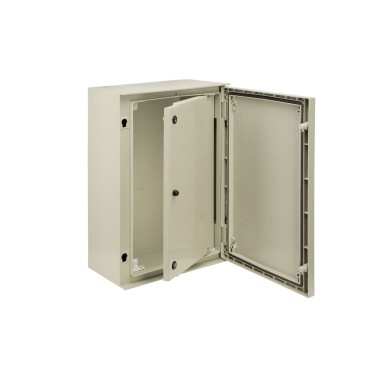 NSYPAP75G - Schneider Electric - reversible internal door polyester 2 locks grid pattern forPLM75