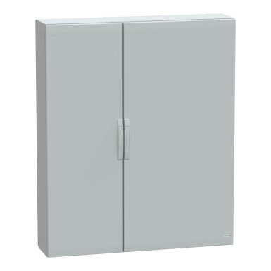 NSYPLA15123G - Schneider Electric - Floor standing polyester enclosure, Thalassa PLA, plain door, completely sealed, 1500x1250x320mm, IP65, IK10